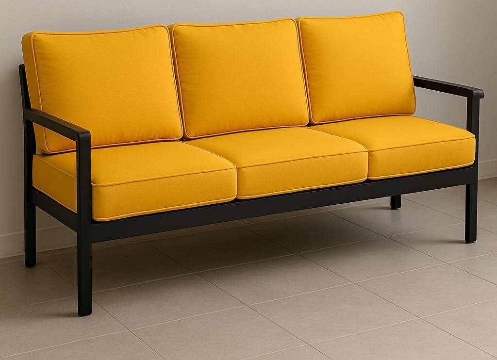 Пошив подушек для мебели в зоне ресепшен